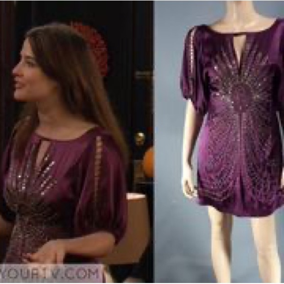 Nanette Lepore plum purple dress. Size 4. - Picture 2 of 5